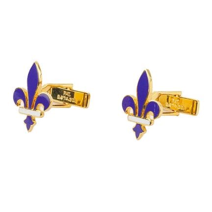 G.LAMONDE
Cufflinks featuring a fleur-de-lis desig