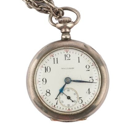 WALTHAM
Waltham-Taschenuhr aus Silber, 36-mm-Gehäu