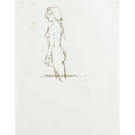 KATZ ALEX
ALEX KATZ (1927-) 
Sin título
tinta sobr