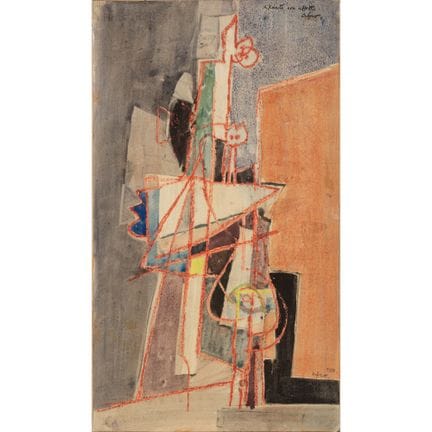 AFRO BASALDELLA (1912-1976) 
Senza titolo 1950
tec