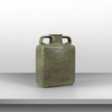 THUN, 1960s.
A large two-handled vase.
Decorated c