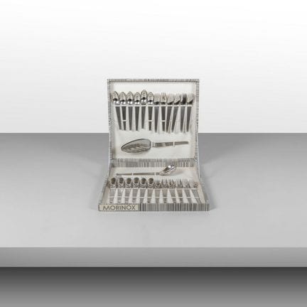 CARL AUBOCK  MORINOX  1957. 
A dessert cutlery set