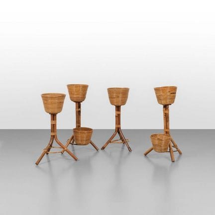 FOUR PLANTERS  from the 1960s.
Malacca  rush  Indi