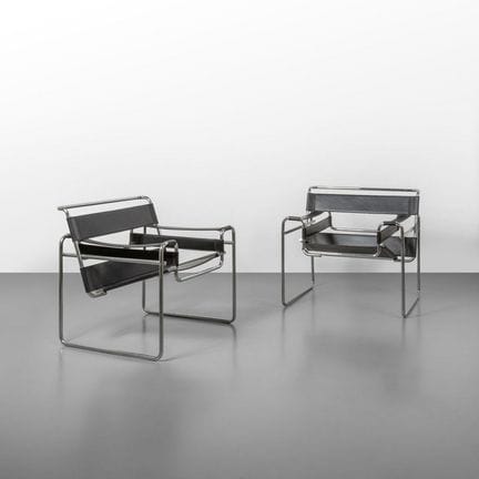 MARCEL BREUER  GAVINA  70er Jahre.
Zwei „Wassily“-