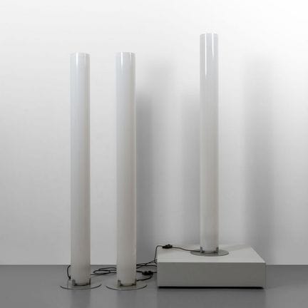 ACHILLE CASTIGLIONI  FLOS  1985.
Tre lampade da te