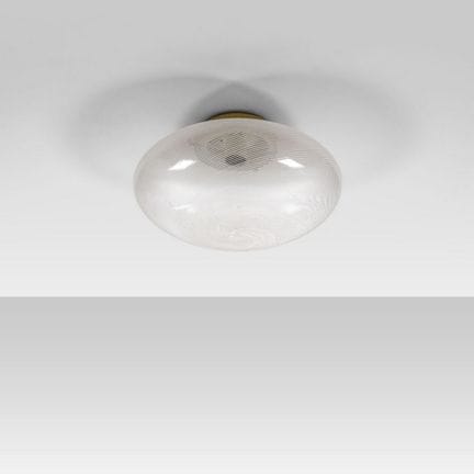UNA LAMPADA DA PARETE O A PLAFONE  anni '70.
Vetro