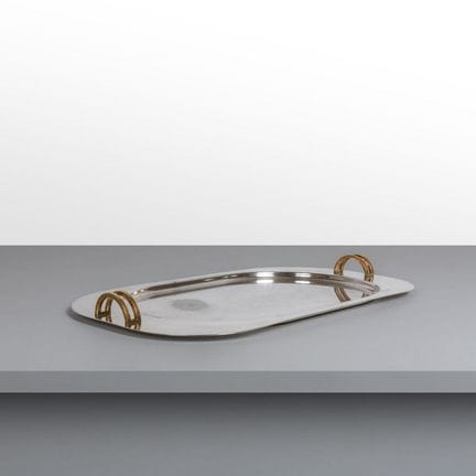 AMBROGIO POZZI  PADOVA ARGENTI  1981. 
Un vassoio 