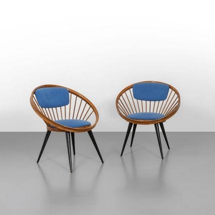 YNGVE EKSTROM  ESE MOBLER  1958.
Zwei „Circle Chai