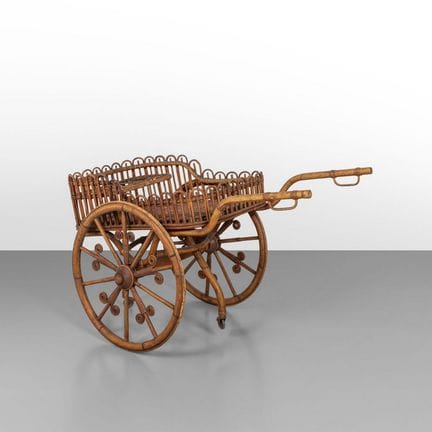 A BAR CART  from the 1960s. 
Malacca  rush  Indian