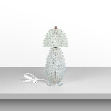 BAROVIER &amp; TOSO  1940er Jahre. 
Eine Tischlamp