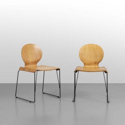 AFRA UND TOBIA SCARPA  MOLTENI  1987.
Zwei Stühle 
