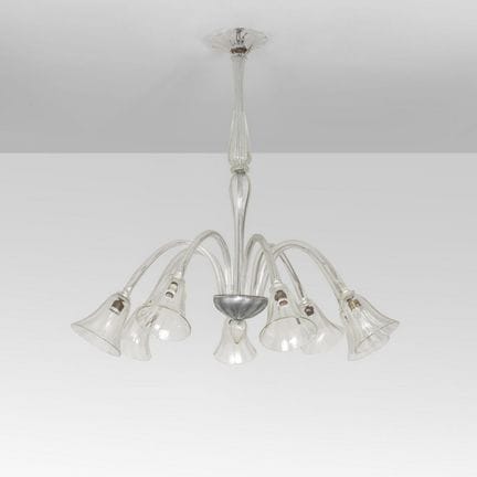 MURANO  anni '50. 
Una lampada a sospensione.
Vetr