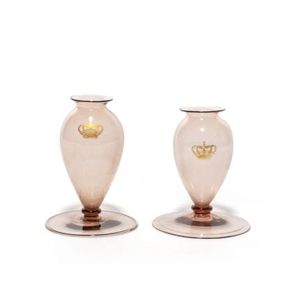 C.V.M.  c. 1930
A pair of clear, light amethyst-co