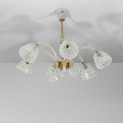 BAROVIER & TOSO  anni '40.
Una lampada a sospensio