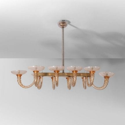 BAROVIER & TOSO  anni '50.
Una lampada a sospensio