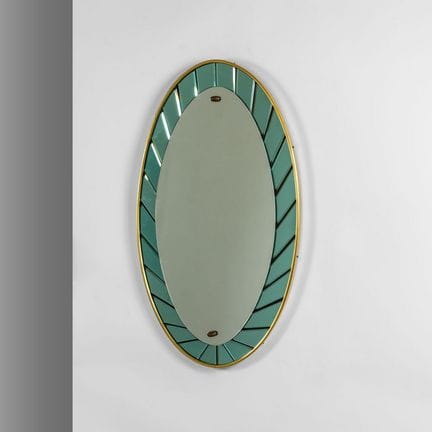 CRISTAL ART  anni '50.
Uno specchio da parete.
Fas