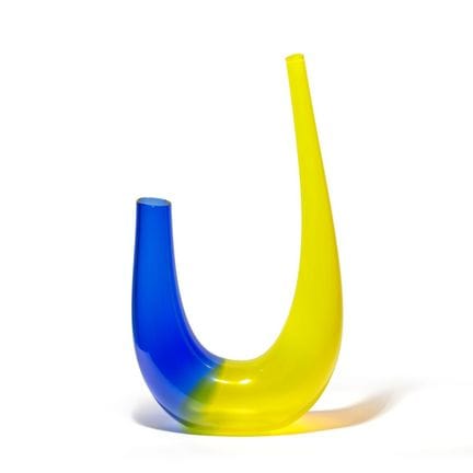 BAROVIER & TOSO  1980 ca.
Un vaso a doppio collo i