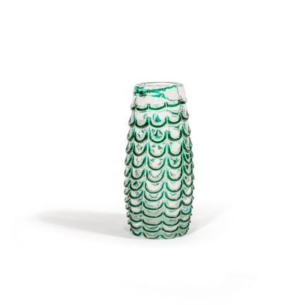 AURELIANO TOSO  c. 1940
A crystal vase with a Phoe