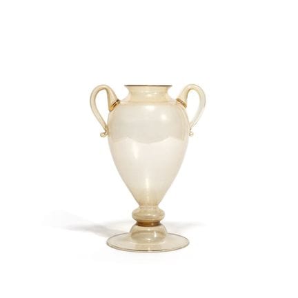 MURANO, ca. 1925
A vase made of transparent, smoke
