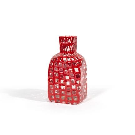 TOBIA SCARPA  VENINI  1960 ca.
Un vaso 'occhi' ros