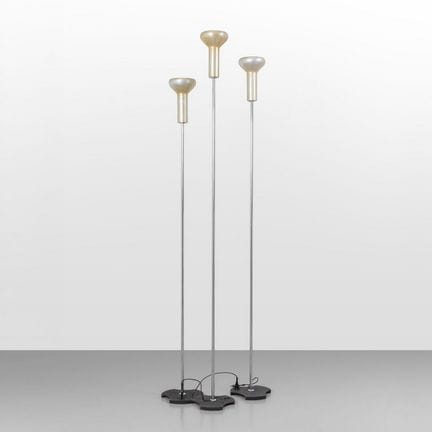 GINO SARFATTI  ARTELUCE  1956. 
Tre lampade da ter