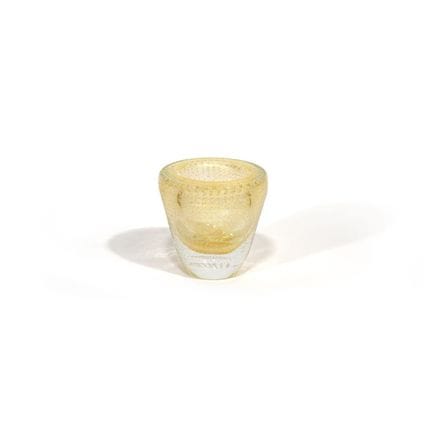 FLAVIO POLI  SEGUSO ART GLASS  1940.
A crystal vas