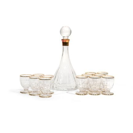 NASON MORETTI  (attributed)  1930s.
A crystal bott