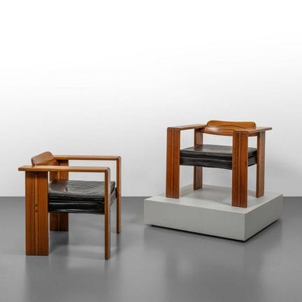 AFRA E TOBIA SCARPA  MAXALTO  1975.
Due poltrone d