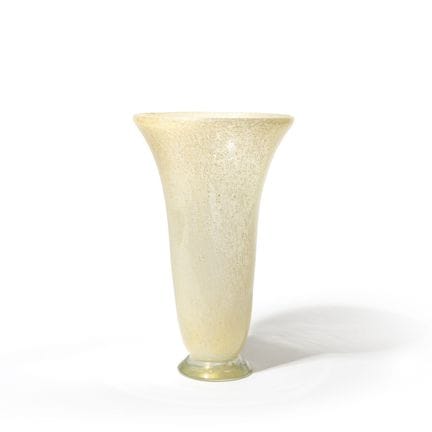GABBIANI  anni 2000.
Un vaso in cristallo pulegoso