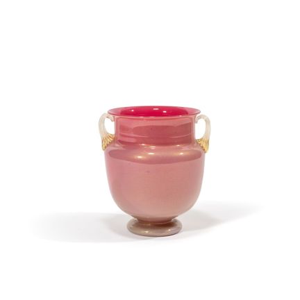 FLAVIO POLI  SEGUSO ART GLASS  ca. 1935
A violet “