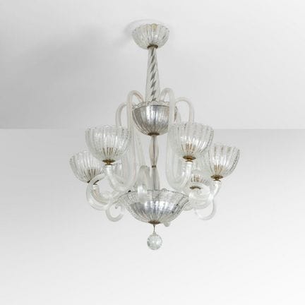 BAROVIER & TOSO  anni '40.
Una lampada a sospensio