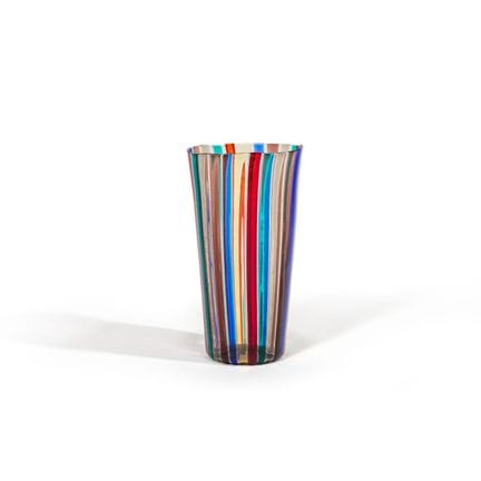 GIO PONTI  VENINI  1950 ca.
Un bicchiere a canne c