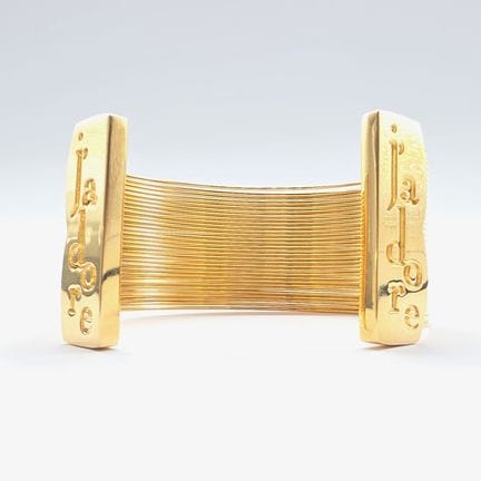 CHRISTIAN DIOR "J'adore"  Bracelet manchette en mé