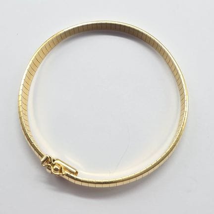 Bracelet en or jaune 18 K (750°°)  maille serpent 