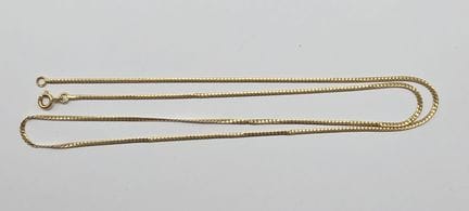 18K yellow gold chain (750°°), English link style,