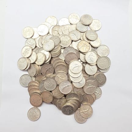 197 Pièces Argent 5 Francs Semeuses