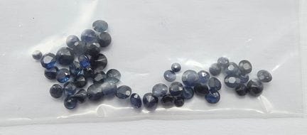 Lot de saphirs pour un poids total de  5,70 carats