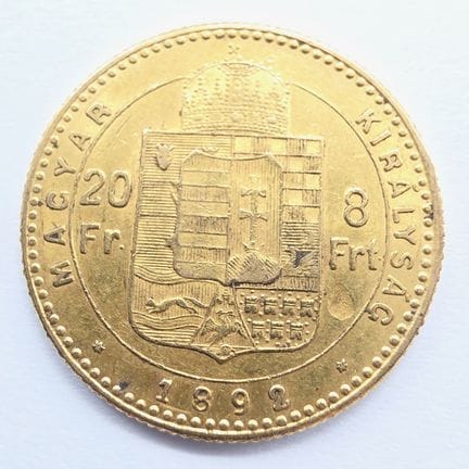 1 Pièce Or François Joseph MAGYAR - 1892 -