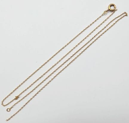 Fine chaîne en or jaune 18 K (750°°) Poinçon Aigle