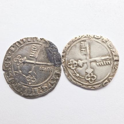 2 pièces CONTAT VENAISSIN MARTIN V AVIGNON Billon