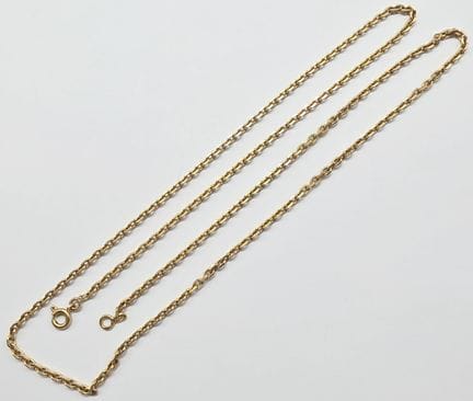 14K yellow gold (585°°) chain, Forçat link style. 
