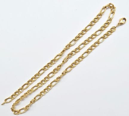 18K yellow gold (750°°) choker with alternating li