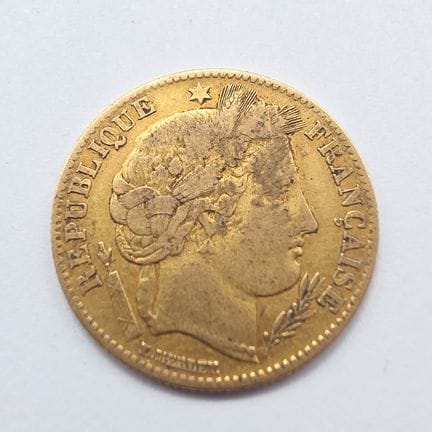 1 Pièce Or 10 Francs République Française 1850