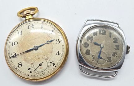 PARAGON - Montre de gousset en métal doré avec sec