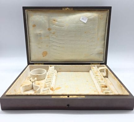 Ecrin à petites cuillières en bois Napoléon III av