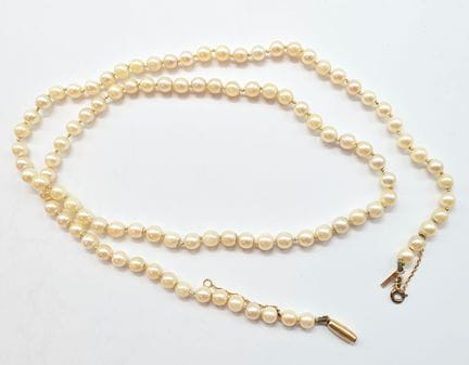 Collier de perles - Longueur 60 cm Chaînette de sé
