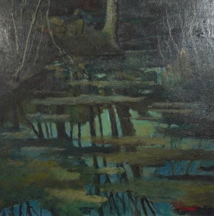 Émile Henry TILMANS (1888–1960).
Der Teich, 1951. 