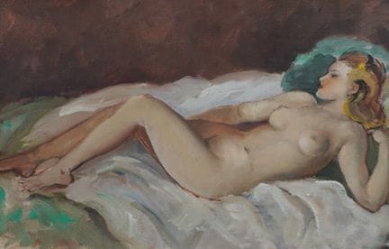 Cesare BACCHI (1881–1971).
Auf dem Rücken liegende