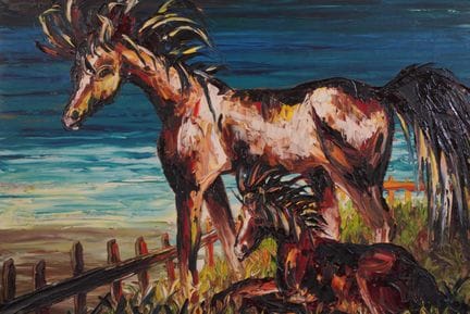Léon SCHWARTZ-ABRYS (1905–1990).
Pferde in freier 