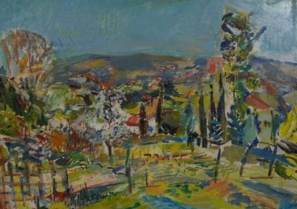 Yves VANDI (geb. 1952). 
Ländliche Landschaft, 197